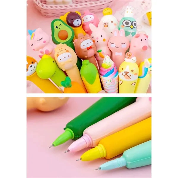 Cute stress relief students kids office squishy squeeze pen