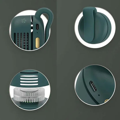 Mini portable hands free quiet cooling gift clip on fan