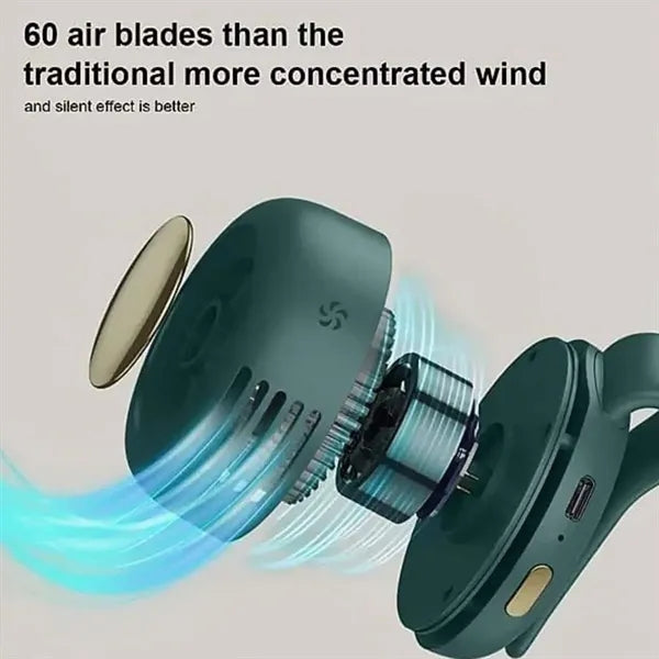 Mini portable hands free quiet cooling gift clip on fan