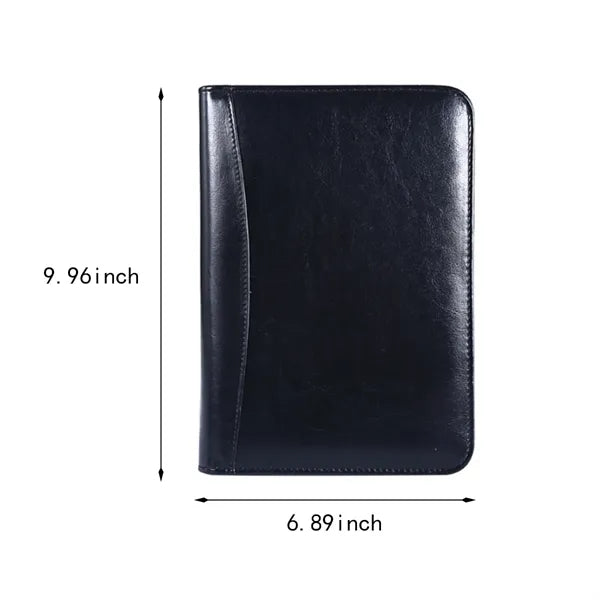 Office business zipper A5 file folder bag with calculator