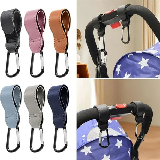 Multipurpose Baby Stroller Hook Leather Bag Hanger