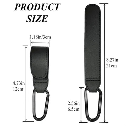 Multipurpose Baby Stroller Hook Leather Bag Hanger