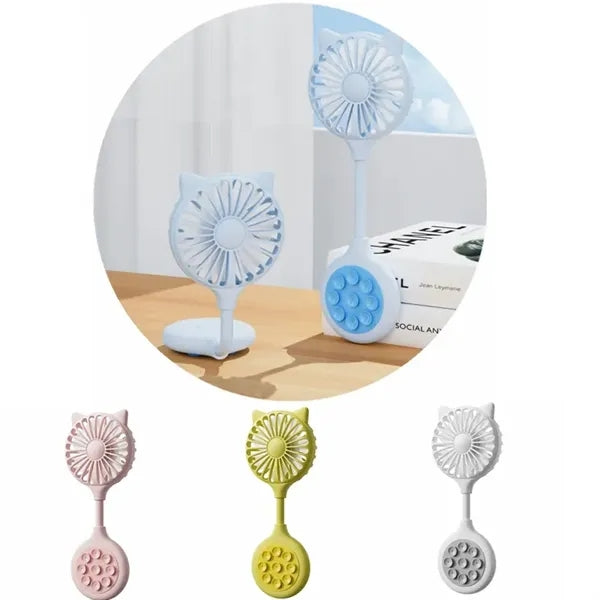 Portable USB Mini Fan with Suction Cup
