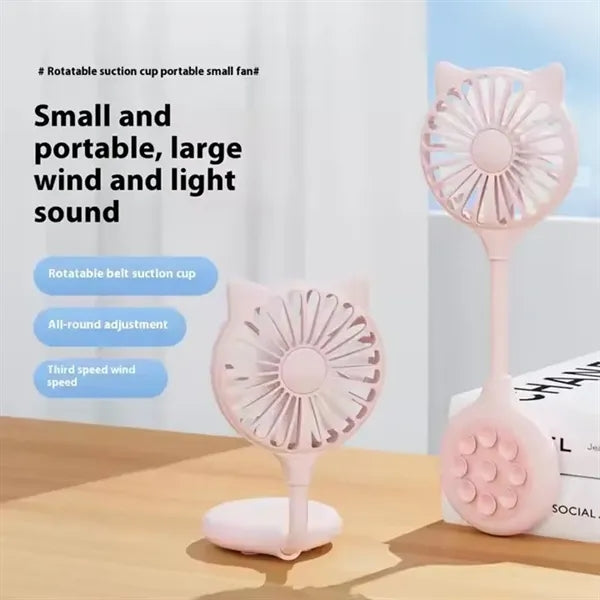 Portable USB Mini Fan with Suction Cup