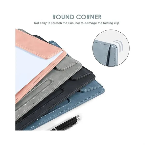 Pu Leather Magnetic Clipboard