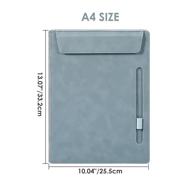 Pu Leather Magnetic Clipboard