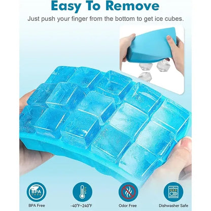 Silicone Ice Maker Mold with Lid