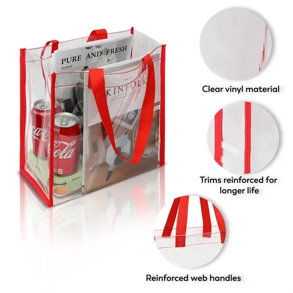 CLEAR STADIUM TOTE BAG
