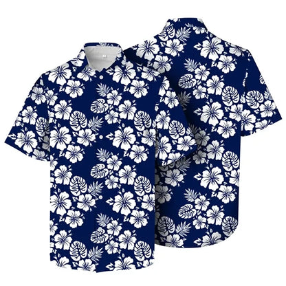 COTTON Men'S Hawaiian Shirt -Full Color Digital Customized