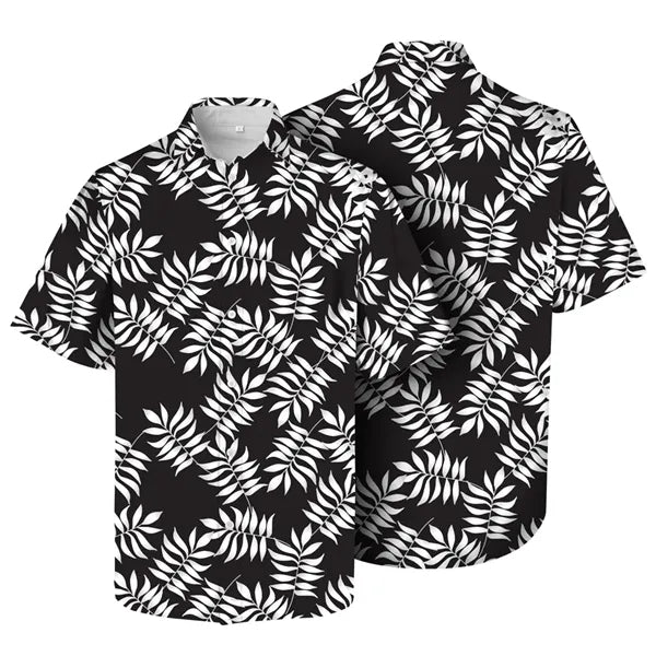 COTTON Men'S Hawaiian Shirt -Full Color Digital Customized