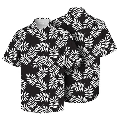 COTTON Men'S Hawaiian Shirt -Full Color Digital Customized