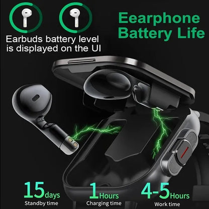 2 in 1 Smart Watch with Earbuds