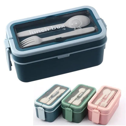 Portable Lunch Box with Cutlery Set