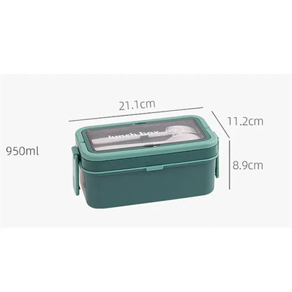 Portable Lunch Box with Cutlery Set
