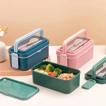 Portable Lunch Box with Cutlery Set