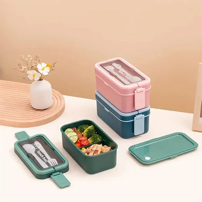 Portable Lunch Box with Cutlery Set