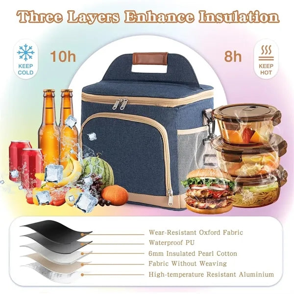 Oxford Picnic Cooler Bag with Strap