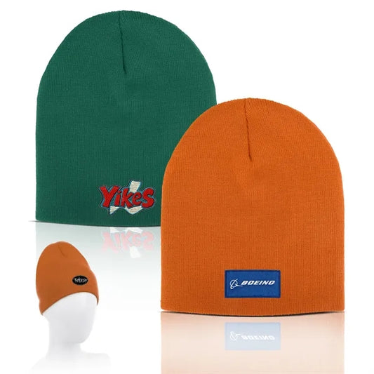 Embroidered Knit Hat (8.5" x 8.5")