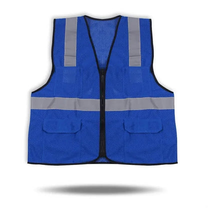 HIGH VISIBILITY SAFETY VEST MESH 4 POCKETS