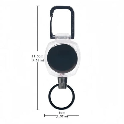 Outdoor Retractable Rope Keychain Easy Pull Badge Reel