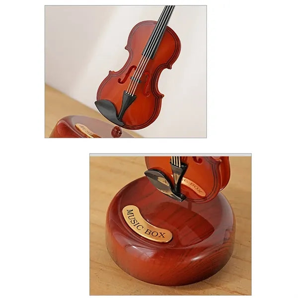 Creative artware gift home decor saxophone violin music box