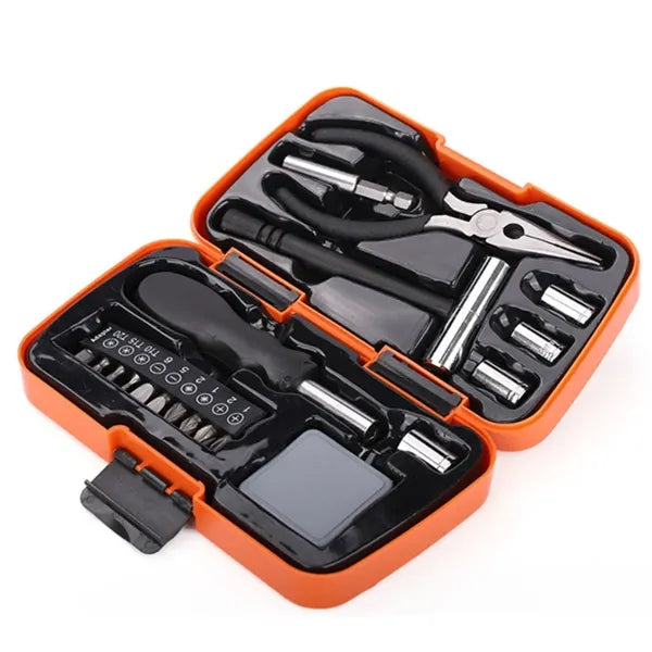 Practical 19-Piece Household Tool Box