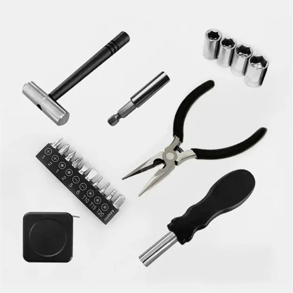 Practical 19-Piece Household Tool Box