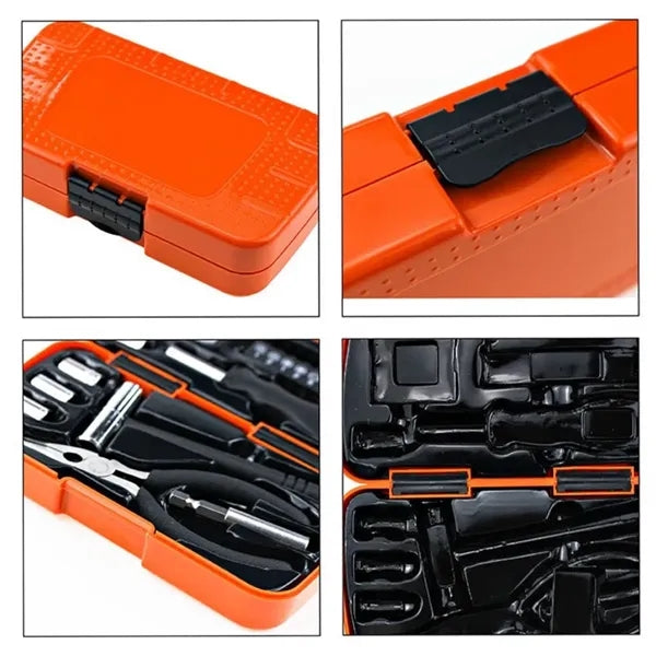Practical 19-Piece Household Tool Box
