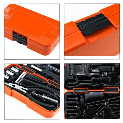 Practical 19-Piece Household Tool Box