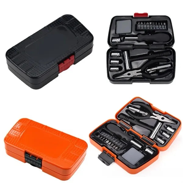 Practical 19-Piece Household Tool Box
