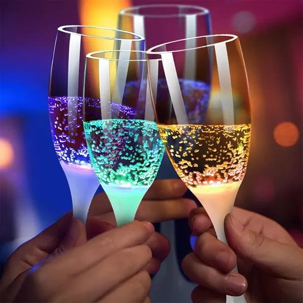 Party weddings colorful light up cups wine champagne flutes