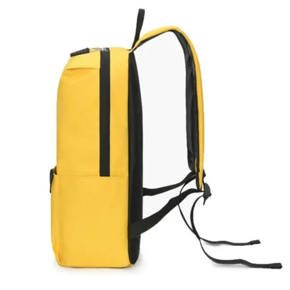 Outdoor Waterproof Oxford Cloth Yellow Backpack