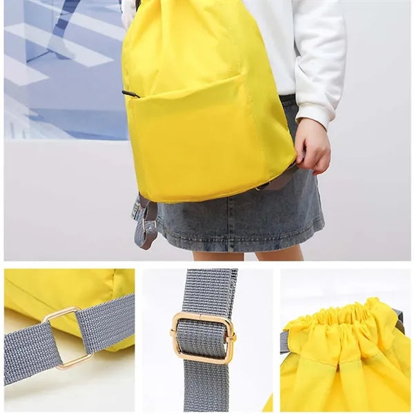 Waterproof travel beach sports gym bag drawstring backpack