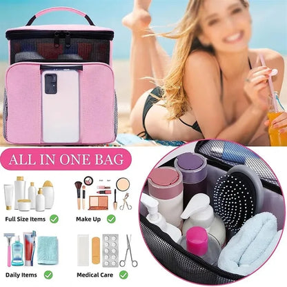 College dorm essential hanging travel shower bag caddy