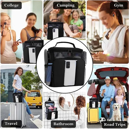 College dorm essential hanging travel shower bag caddy
