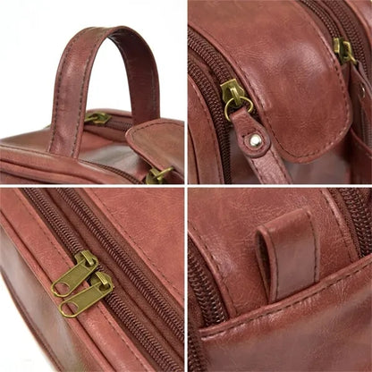 PU Leather Multifunctional Travel Toiletries Storage Bag