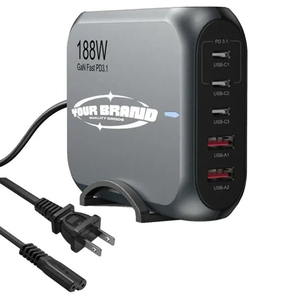 188W GaN Desktop 3C2A Multiport Fast Charger