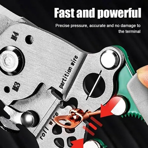 Foldable wire stripper manual tool for electricians home