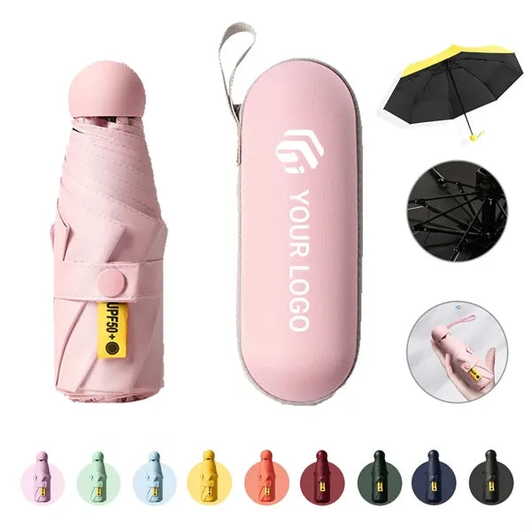 Compact lightweight travel sun rain umbrella for pocket