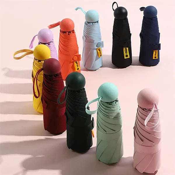 Compact lightweight travel sun rain umbrella for pocket