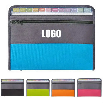 13 Pocket A4 Zippered Accordion File Organizer