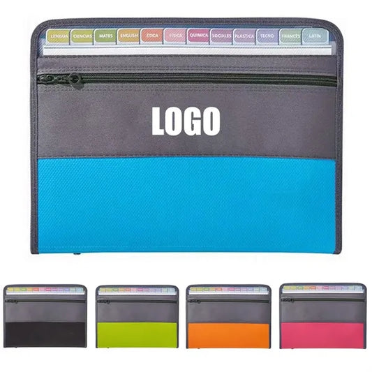 13 Pocket A4 Zippered Accordion File Organizer