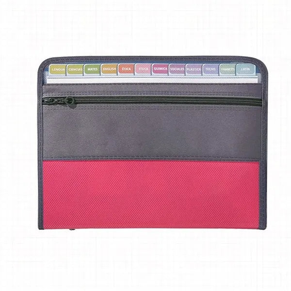 13 Pocket A4 Zippered Accordion File Organizer