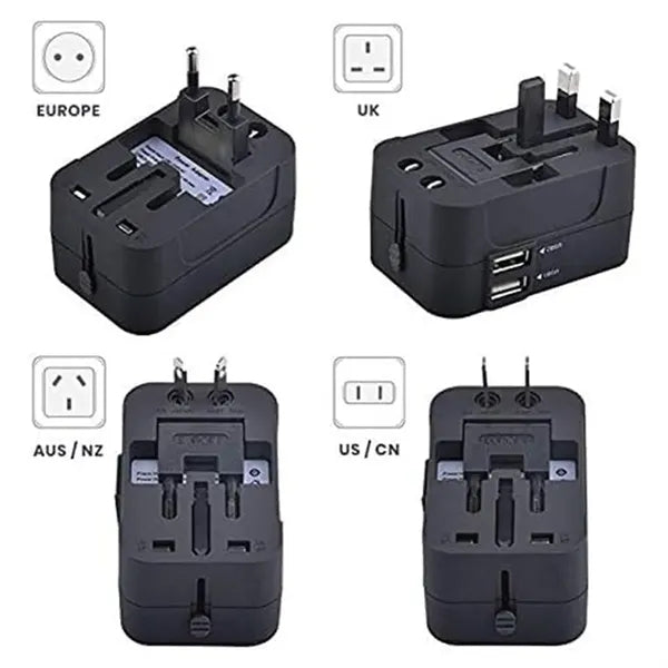 International universal all in one travel plug adapter