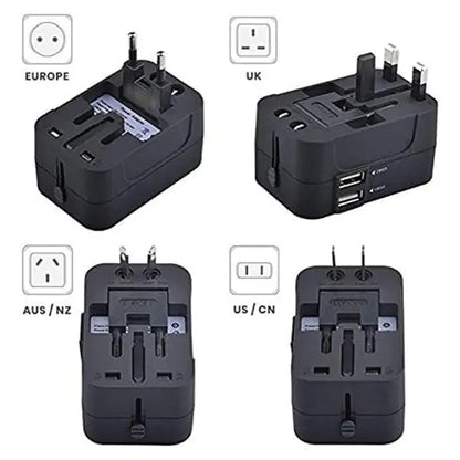 International universal all in one travel plug adapter