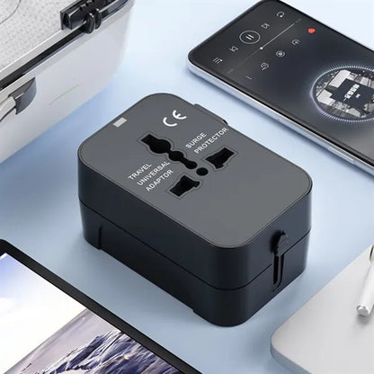 International universal all in one travel plug adapter