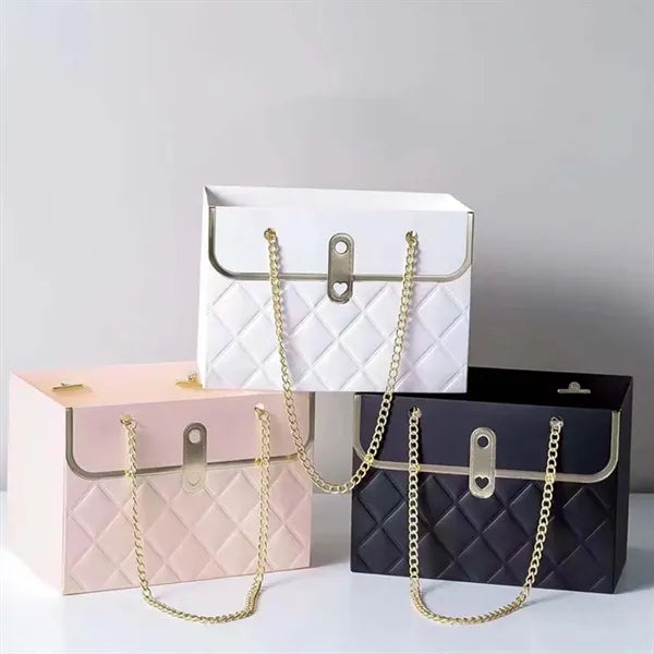 Portable mother's day bouquet bag flower paper gift box