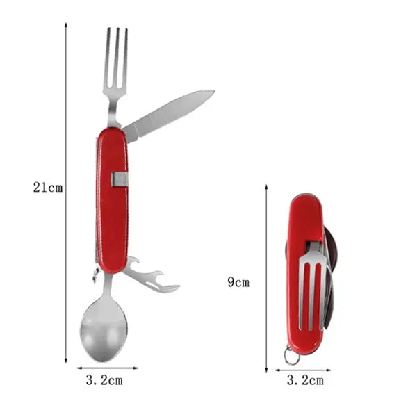 4 in 1 Pocket Cutlery Camping Set