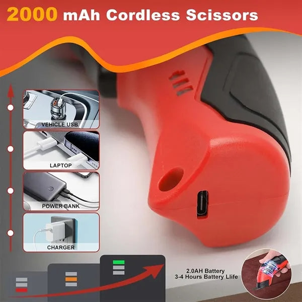 Rechargeable cordless electric scissors cardboard cutter