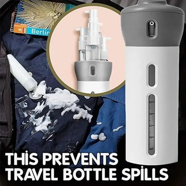 4 in 1 shampoo trips dispenser refillable travel bottles
